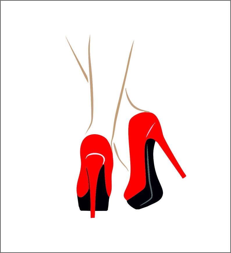 High Heels Legs Svg File for Cutting File for Cricut Etsy