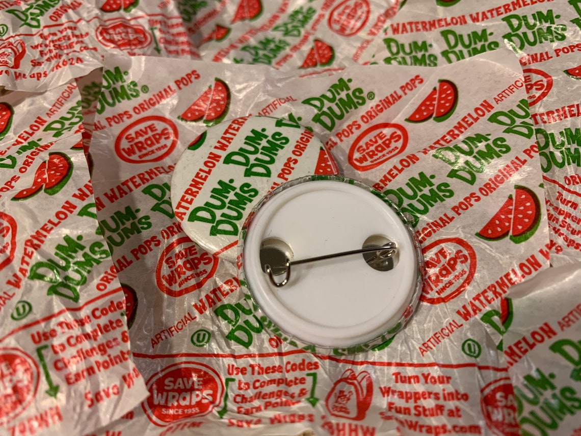 Watermelon dum dum wrapper botón de envoltura Etsy