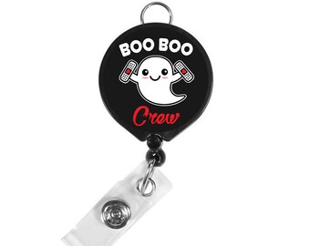 Nurse Badge Reel Retractable Nurses Badge Reel Badge Clip Badge Reel Personalized Gift for Nurse Graduation Gift for Nurse RN boo boo crew