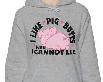 I like pig butts and I cannot lie Unisex Heavy Blend™ Hooded Sweatshirt