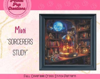 The Forest Library - Cross Stitch Pattern - Full Coverage - PDF Digital ...
