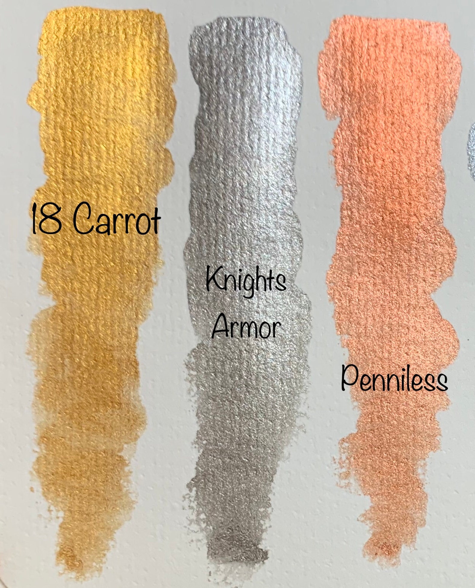 Handmade Metallic Watercolor Paint Watercolor Half Pans Etsy