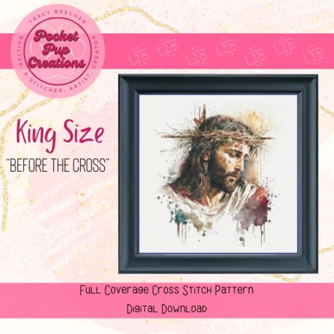 Before the Cross King Size Full Coverage Cross Stitch, PDF and Pattern ...