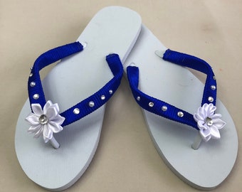 royal blue flip flops for wedding