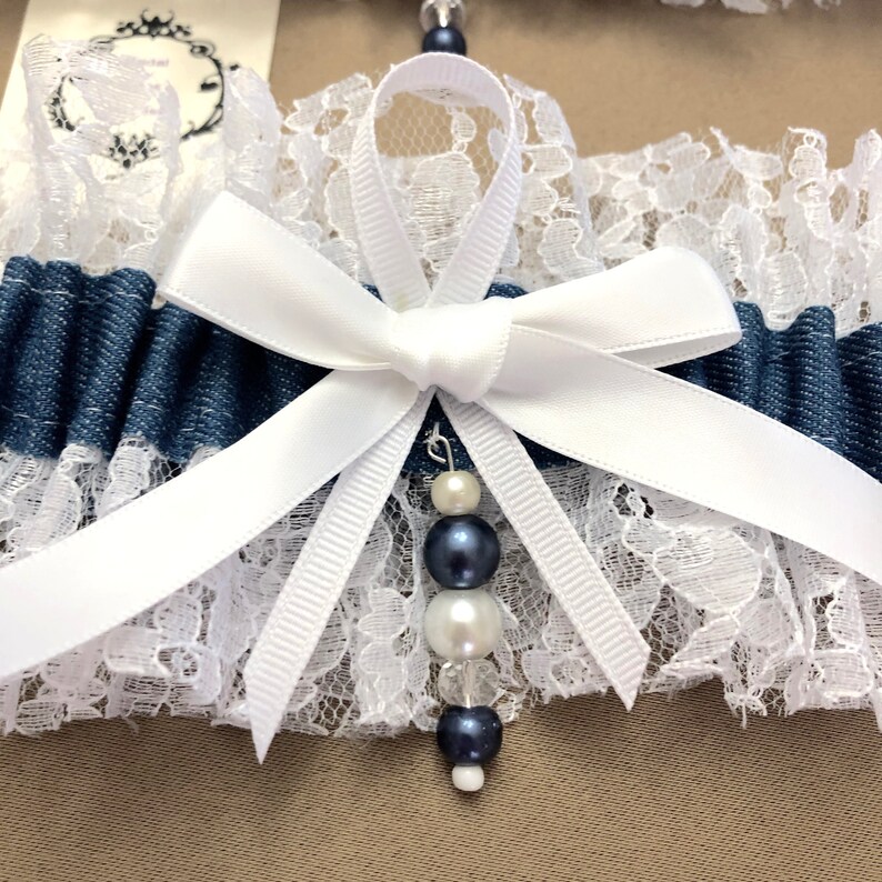 Denim Blue Garters Barn Wedding CountryRustic Wedding Bridal Garter Wedding Garter Western Wedding Something Blue