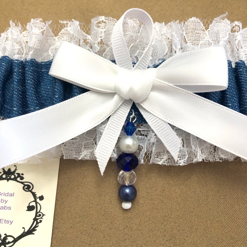Denim Blue Garters Barn Wedding CountryRustic Wedding Bridal Garter Wedding Garter Western Wedding Something Blue