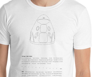 SpaceX Crew Dragon Flight Callouts NASA T-Shirt (Official Countdown net callouts from Crew Dragon Test Flight DM1)