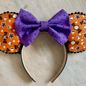 Minnie Mouse Halloween Ears **READY TO SHIP**