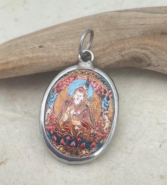 Buddhist Enamel Pendants/ Buddha/ Avalokitesvara/ Chenrezi/ Dakini Yogini / Ratnasambhava