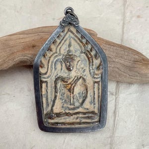 Old Thai Buddha Pendant/ Amulet Pendand/ Buddhist Talisman Pendant/ Lucky Charm #1