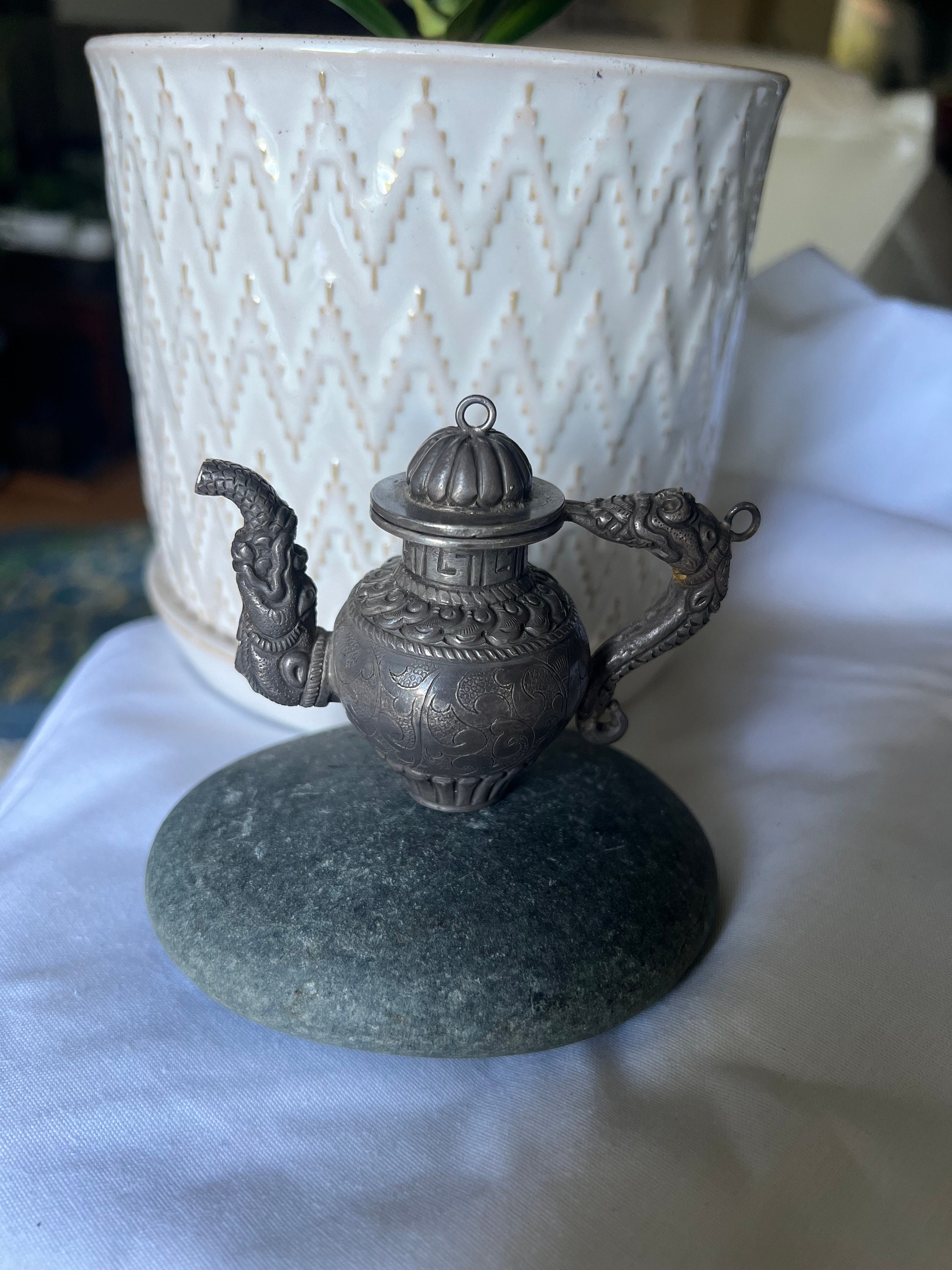茶器　骨董品　ミニティーポット　骨董品 Vintage Small Ceramic 9 Piece Tea Set - Tea for Two - 16 Oz