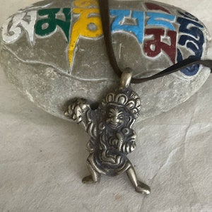 Old Brass Mahakala Thokcha Pendant / Vajrapani/ Talisman/ Protection Amulet