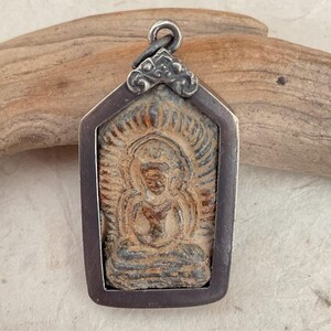 Old Thai Buddha Pendant/ Amulet Pendand/ Buddhist Talisman Pendant/ Lucky Charm #6