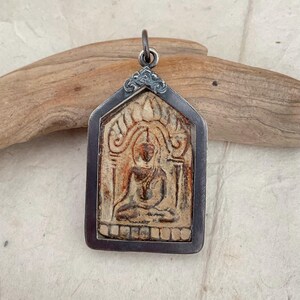 Old Thai Buddha Pendant/ Amulet Pendand/ Buddhist Talisman Pendant/ Lucky Charm #4