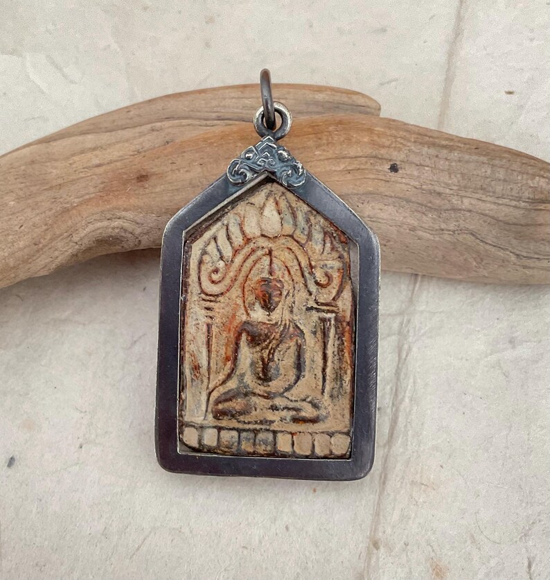 Old Thai Buddha Pendant/ Amulet Pendand/ Buddhist Talisman Pendant/ Lucky Charm #4