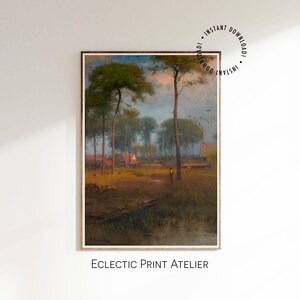 Printable Early Morning, Tarpon Springs | Vintage Art | George Inness | Oil on Canvas | Printable Wall Art | Digital Download