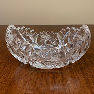 American Brilliant Period Cut Crystal Candy Dish