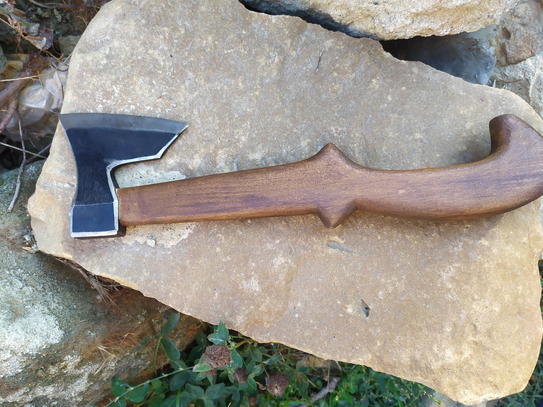 Petite Hache Ancienne Forgée Main – Tête De Hache Barbu Vintage Style Viking