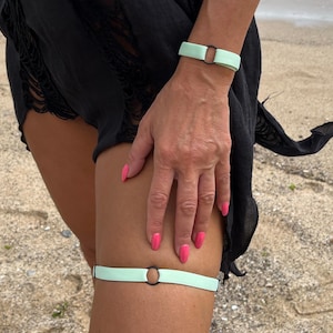 Handmade Thigh Garter and Bracelet Set – Soft, Comfortable & Fully Adjustable