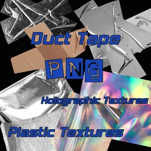 Tape Clipart bundels Duct Tape, verpakking, strook, zwarte Duct Tape, holografisch, plastic texturen, instant download, afdrukbaar, tape textuur mockup