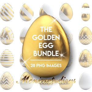Huevos de Pascua dorados y blancos archivos PNG 28 PNG para proyectos de manualidades diy para decoraciones y regalos, imágenes prediseñadas de Pascua doradas, imágenes prediseñadas de huevos de geometría