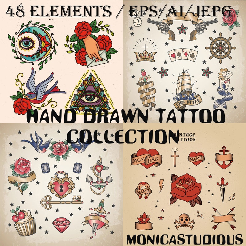 Tinsley Transfers Sailor Tattoo Kit – Temporäre Tattoos Für Partys & Kostüme