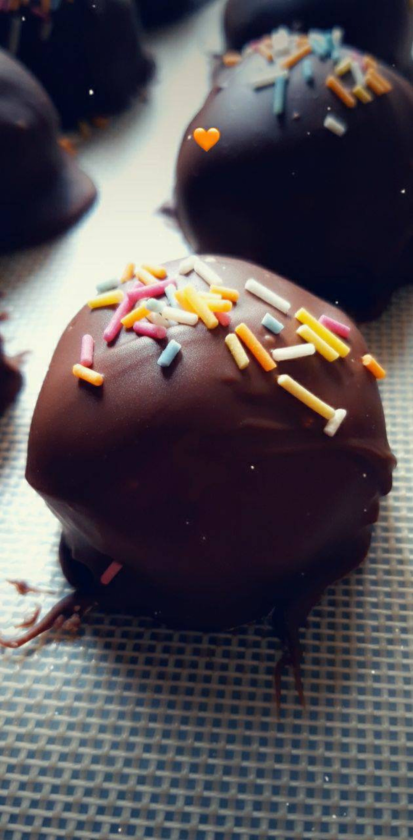 Chocolate coated Cake Pops Etsy