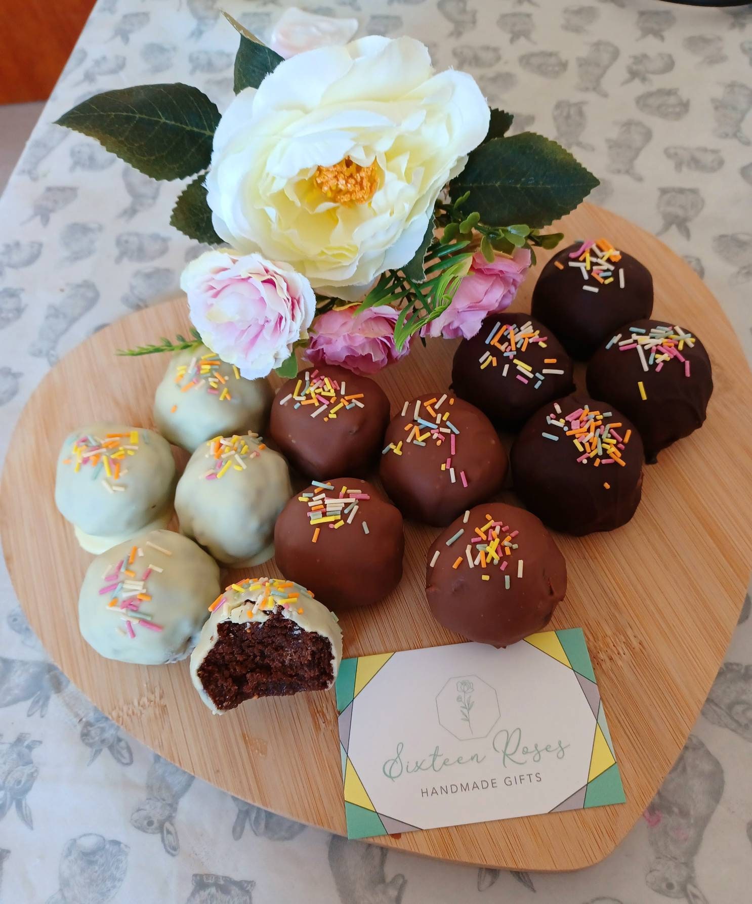 Chocolate coated Cake Pops Etsy