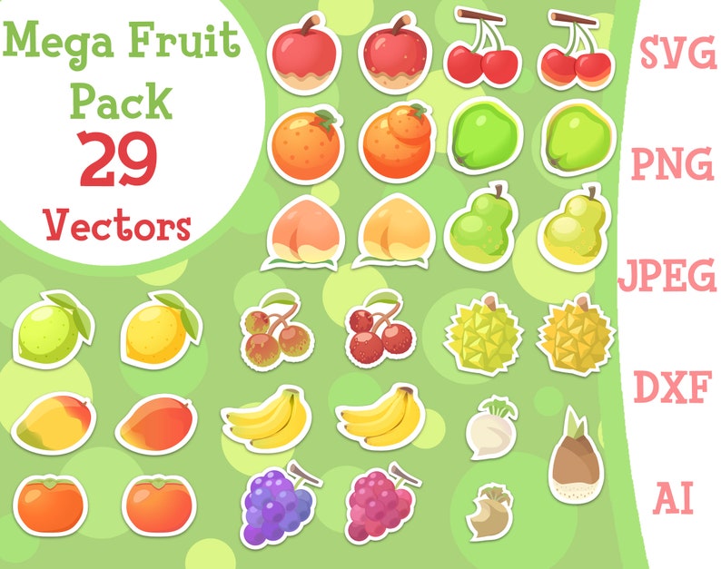 Download Animal Crossing Fruit Mega Pack New Horizons New Leaf ...