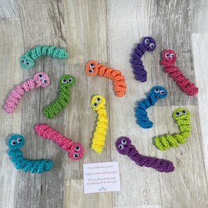 Worry Worm Anxiety Fidget, Set of 4