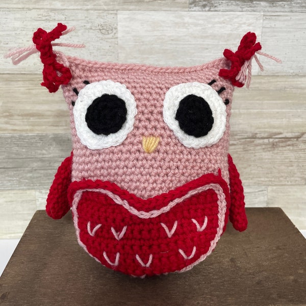 Crochet Valentine Owl