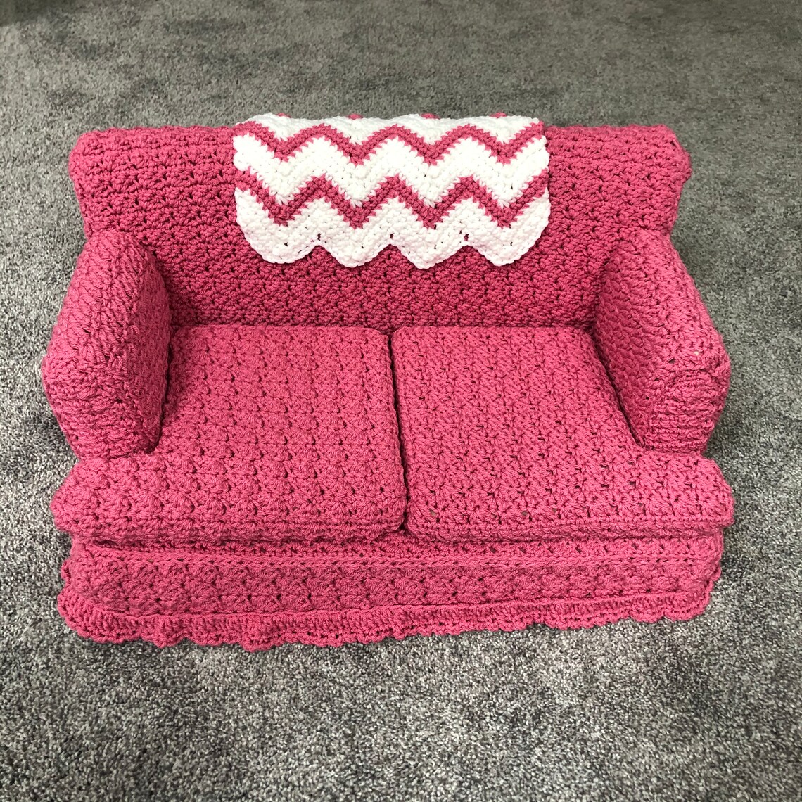 Crochet Cat Couch READY TO SHIP Kitty Couch Cat Bed Etsy