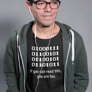 Funny Geek Design only for real geek, best t-shirt for programmer, software developers, computer science, Binary code
