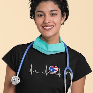 Corazon Boricua, Latidos del Corazon con la Bandera de Puerto Rico T-shirt, Puerto Rico Flag, Puerto Rican, Puerto Rican Flag Boricua