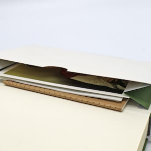 Chiyogami notebook DIN A5/ A6 *Cherry blossoms on green* image 6