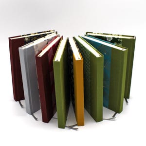 Chiyogami notebook DIN A5/ A6 *Cherry blossoms on green* image 7