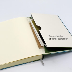 Chiyogami notebook DIN A5/ A6 *Cherry blossoms on green* image 5