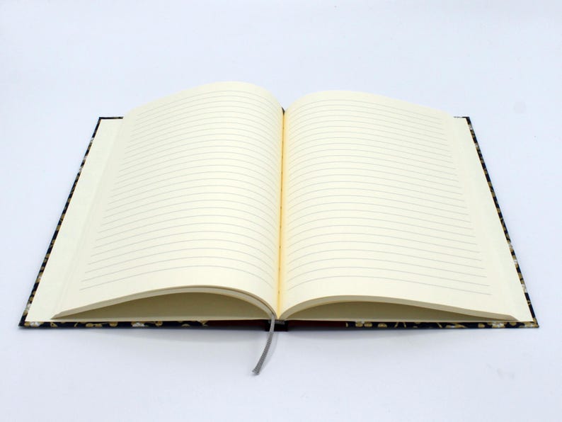 Chiyogami notebook DIN A5/ A6 *Cherry blossoms on green* image 3