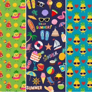 Bookmark, Ice pop, 20 Designs, Summer, Tropical, Beach, Popsicle Holder, Digital, Template, Sublimation image 5