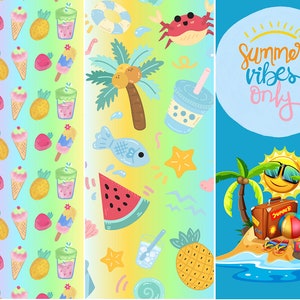 Bookmark, Ice pop, 20 Designs, Summer, Tropical, Beach, Popsicle Holder, Digital, Template, Sublimation image 4