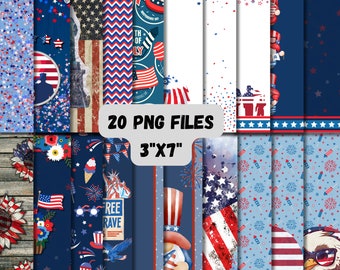 Bookmark, Ice pop, 20 Designs, Patriotic, Memorial, 4th of July, America, Popsicle Holder, Digital, Template, Sublimation