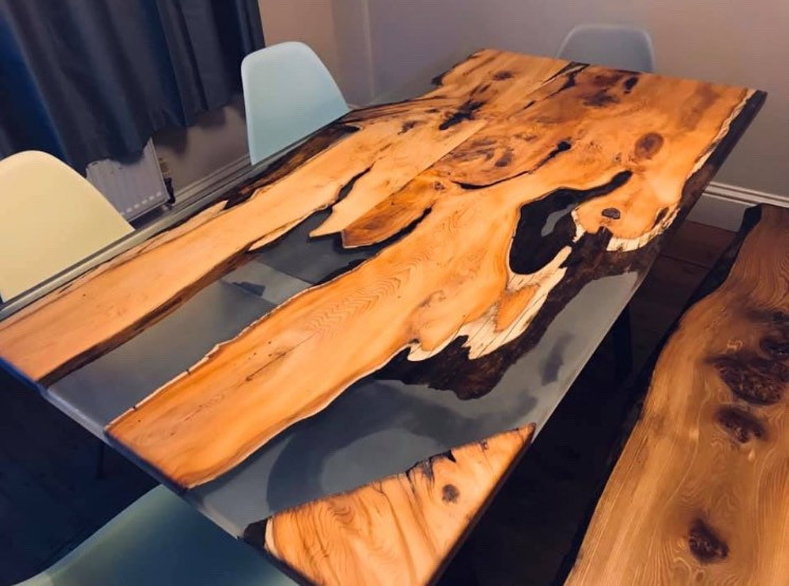 Bespoke river tables Etsy