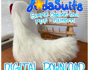 Easy Canine Tail Pattern Fursuit Pattern PDF Beginner Friendly