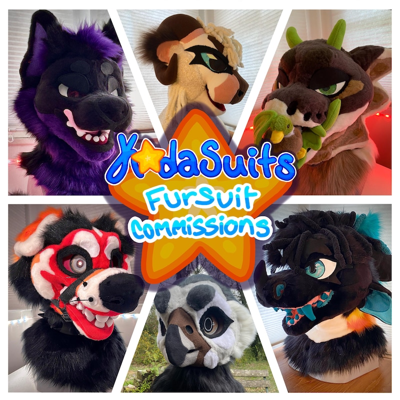 CUSTOMISED AVAILABLE  FURSUIT HEAD  NO BODY