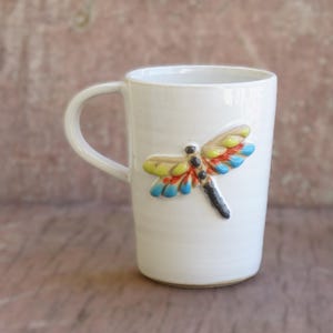Dragonfly Mug: Handmade Ceramic Cup