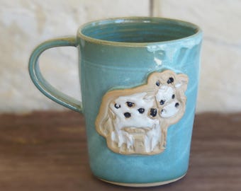 Cow Mug: Handmade Ceramic Cup