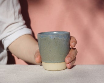 Coffee Tumbler, Espresso Cup, Ceramic Mug Handmade Pottery Mug, Wheel Thrown Pottery