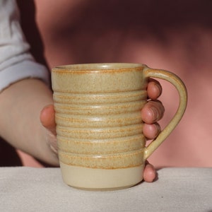 Ceramic Mug Handmade Pottery Mug, Wheel Thrown Pottery Stoneware Mug, Cappuccino Mug