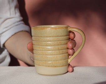 Handmade Ceramic Mug: Stoneware Pottery Cup
