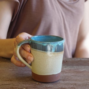Ceramic Mug Handmade Pottery Mug, Wheel Thrown Pottery Stoneware Mug, Cappuccino Mug